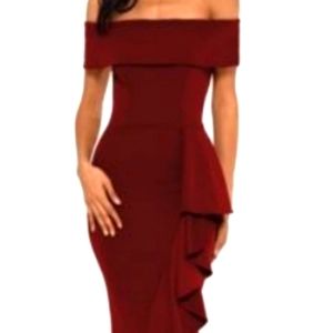 Betsi Adam off the shoulder Mermaid Gown